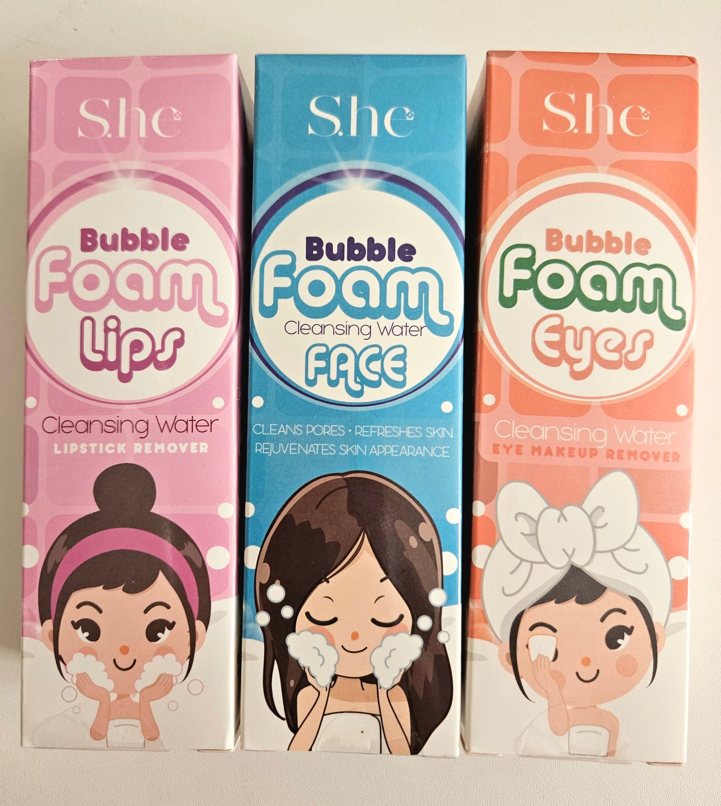 SHE Bubble Foam Cleanser Set