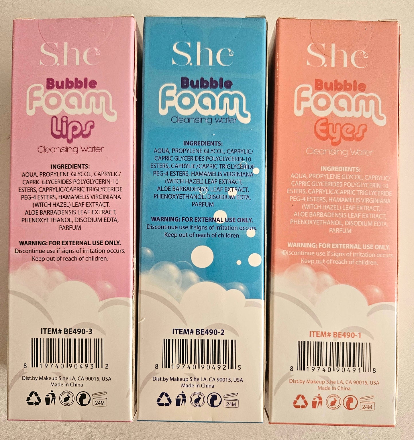 SHE Bubble Foam Cleanser Set