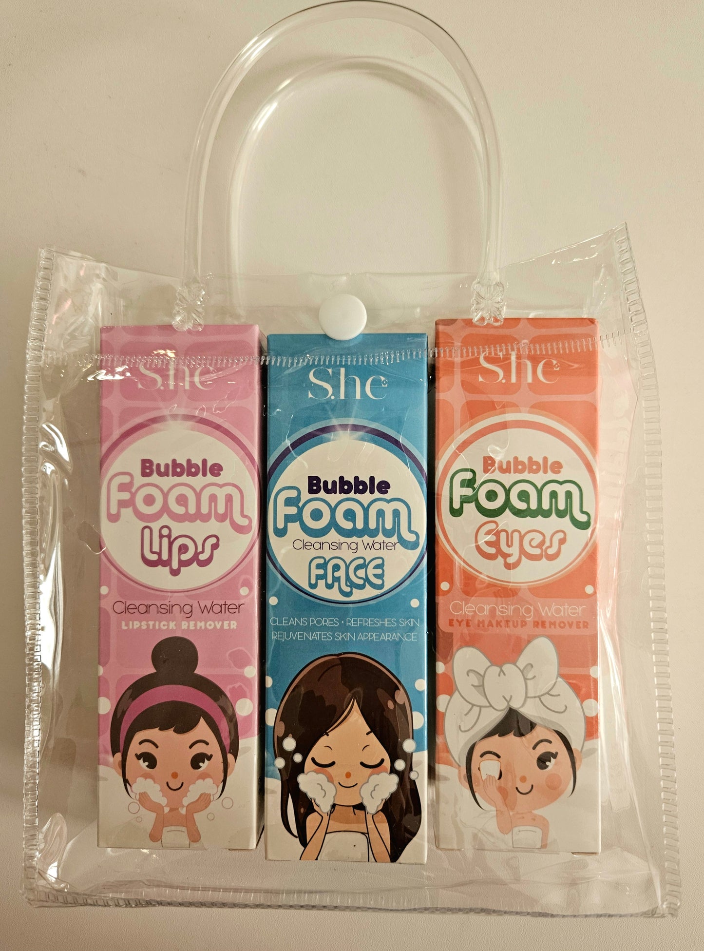 SHE Bubble Foam Cleanser Set