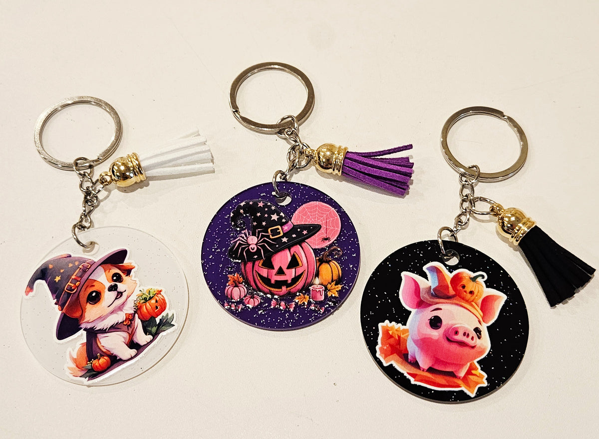 Wickedly Cute Tassel Keychains
