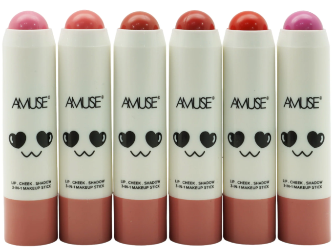 Amuse 3-n-1 Lips, Cheek and Shadow Makeup Stick