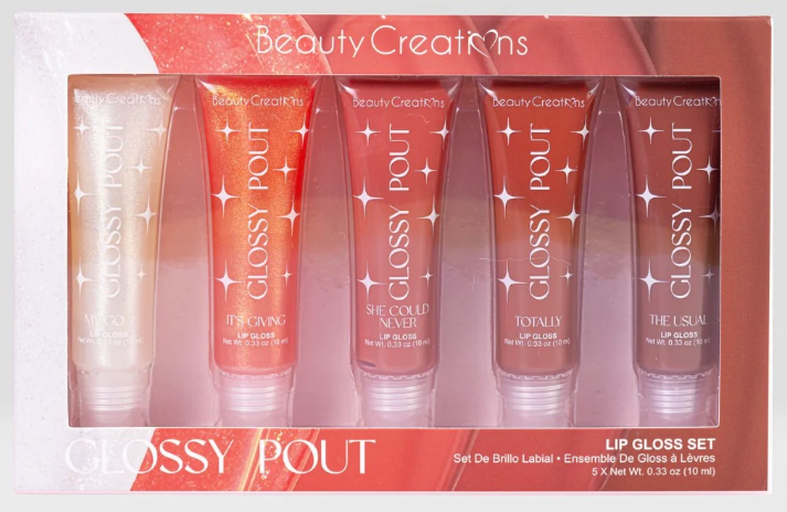 Beauty Creations Glossy Pout Lip Gloss Set