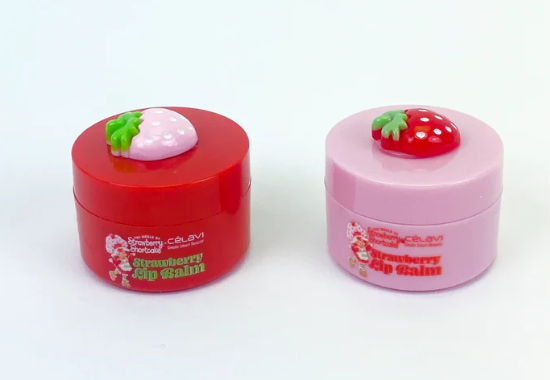 Celavi Strawberry Shortcake Lip Balm Set