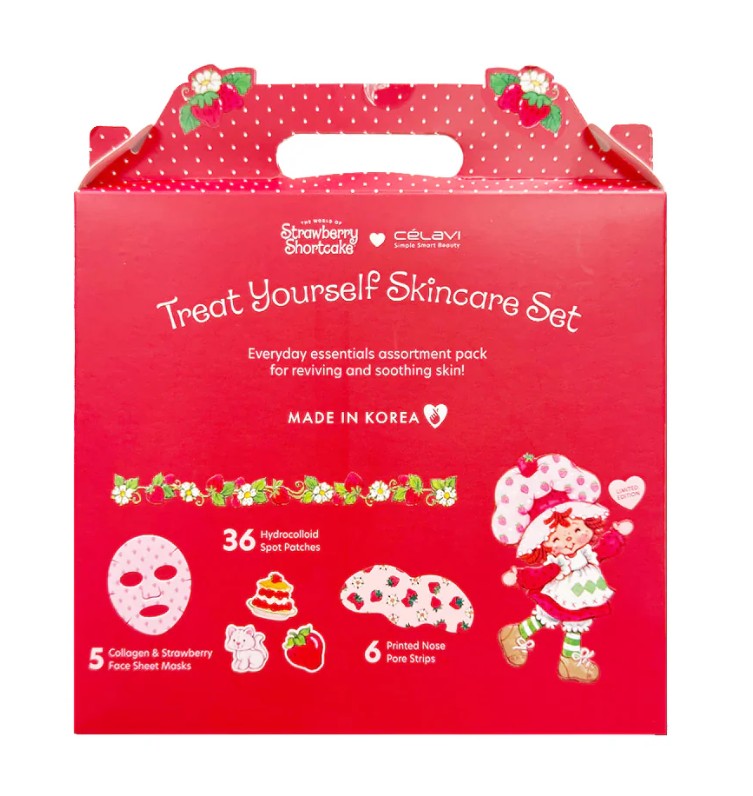 Strawberry Shortcake x Celavi Treat Yourself Skincare Set