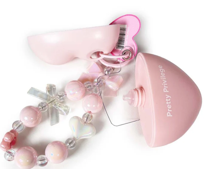 Pretty Privilege Heart Pop Hand Cream Phone Charm Wristlet Set