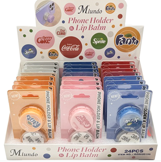 Miundo Phone Holder with Soda Lip Balm