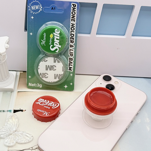 Miundo Phone Holder with Soda Lip Balm