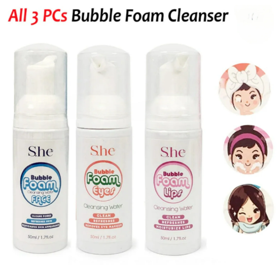 SHE Bubble Foam Cleanser Set