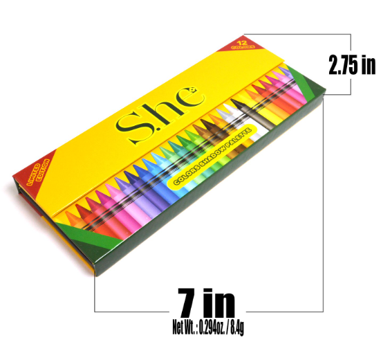 SHE Limited Edition Crayon Eyeshadow Palette