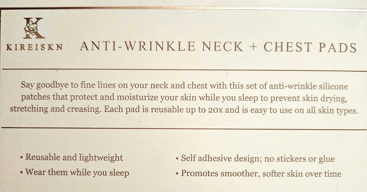 Kireiskn Anti-Wrinkle Neck and Chest Pads