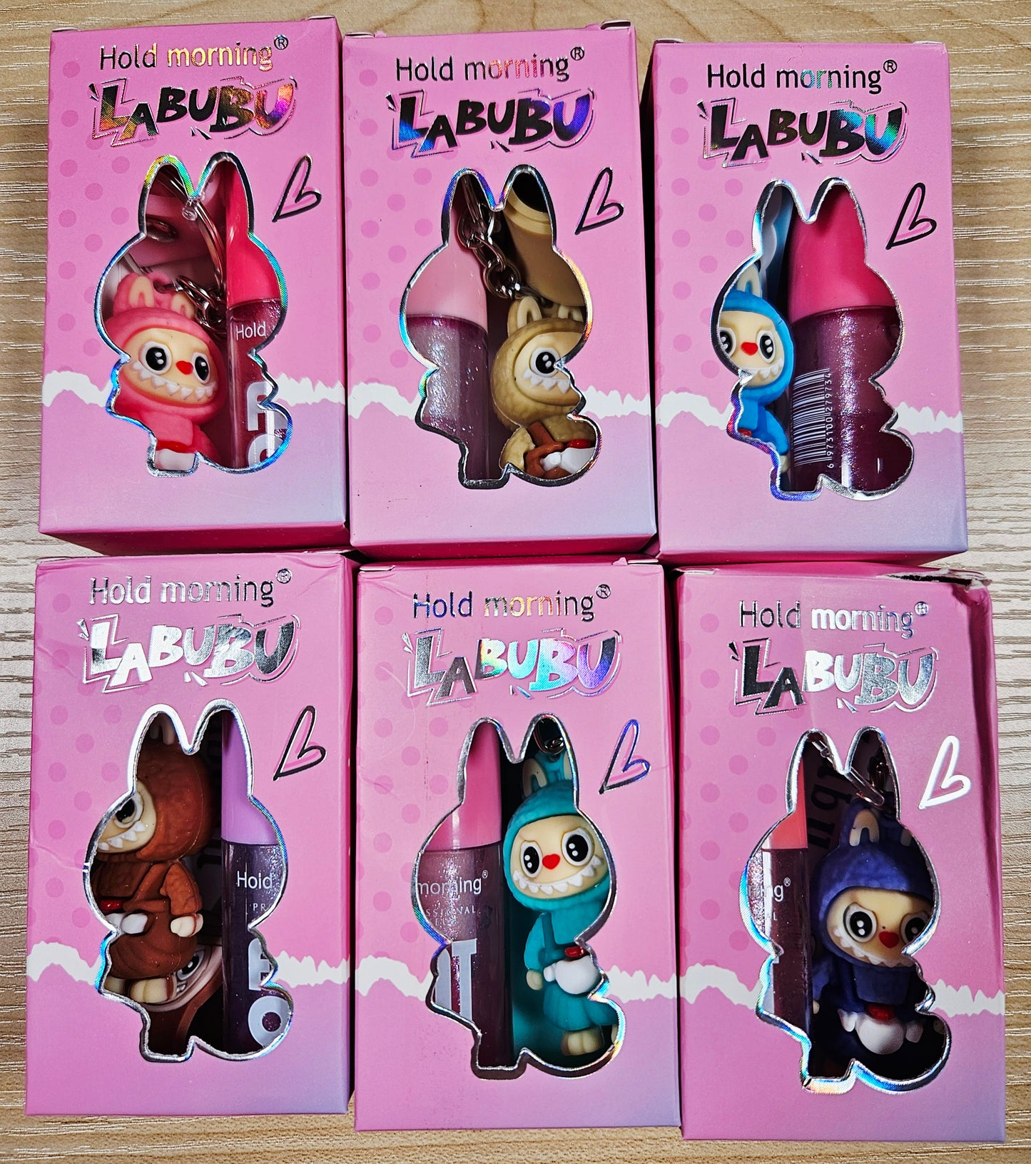 Hold Morning Labubu Fat Lip Oil with Wristlet