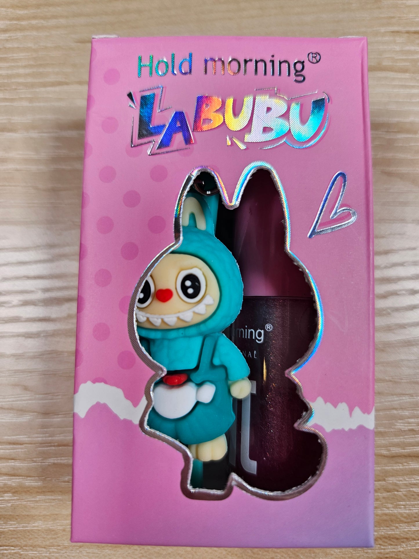 Hold Morning Labubu Fat Lip Oil with Wristlet