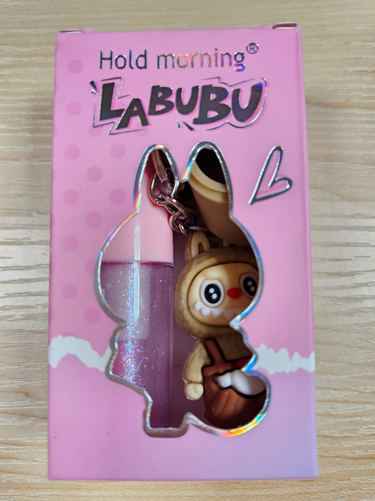 Hold Morning Labubu Fat Lip Oil with Wristlet