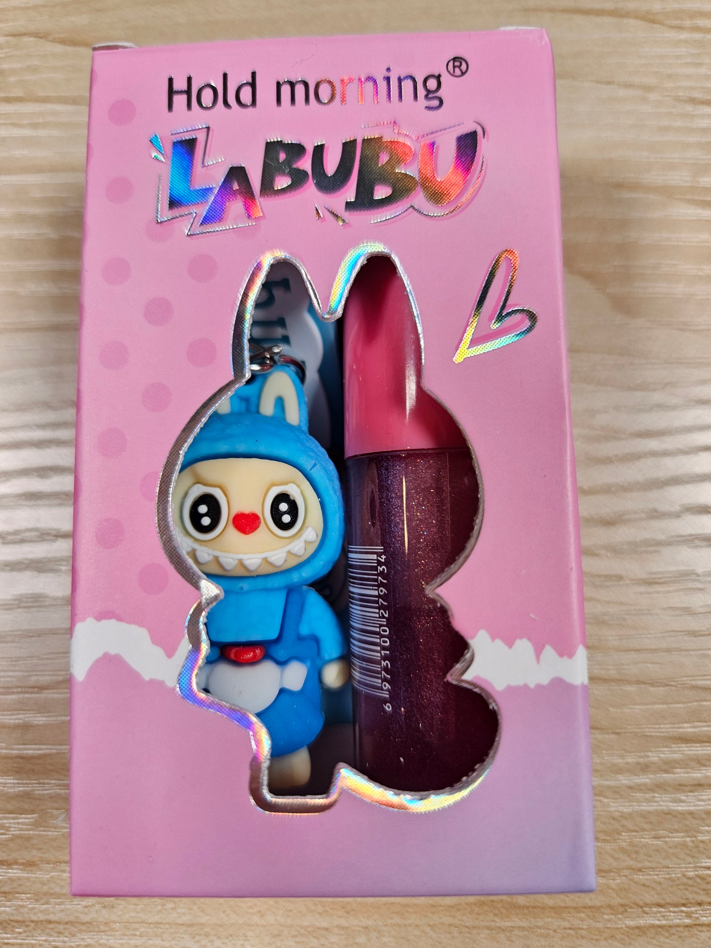 Hold Morning Labubu Fat Lip Oil with Wristlet