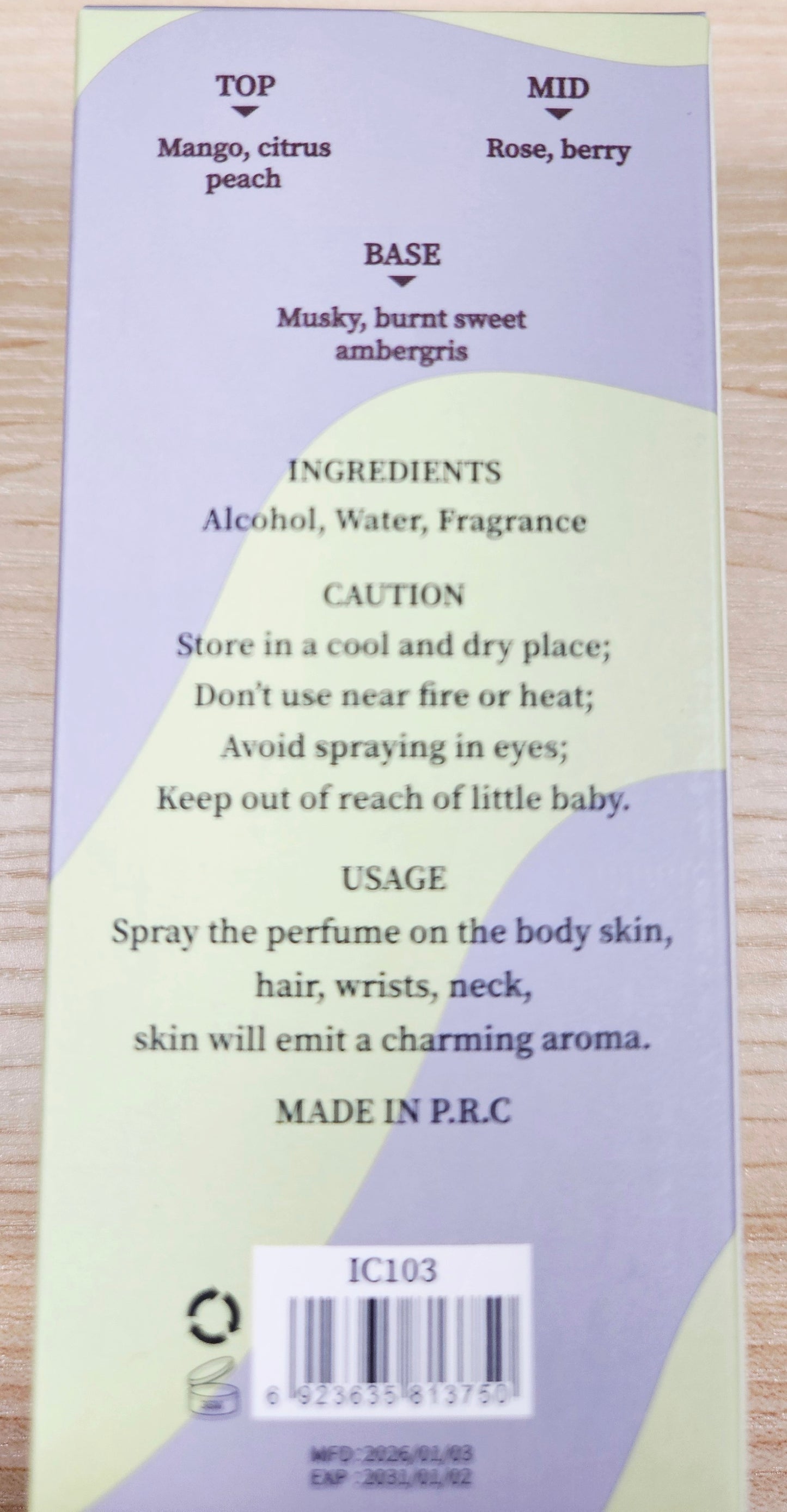 Sweet Ice Cream Body Sprays