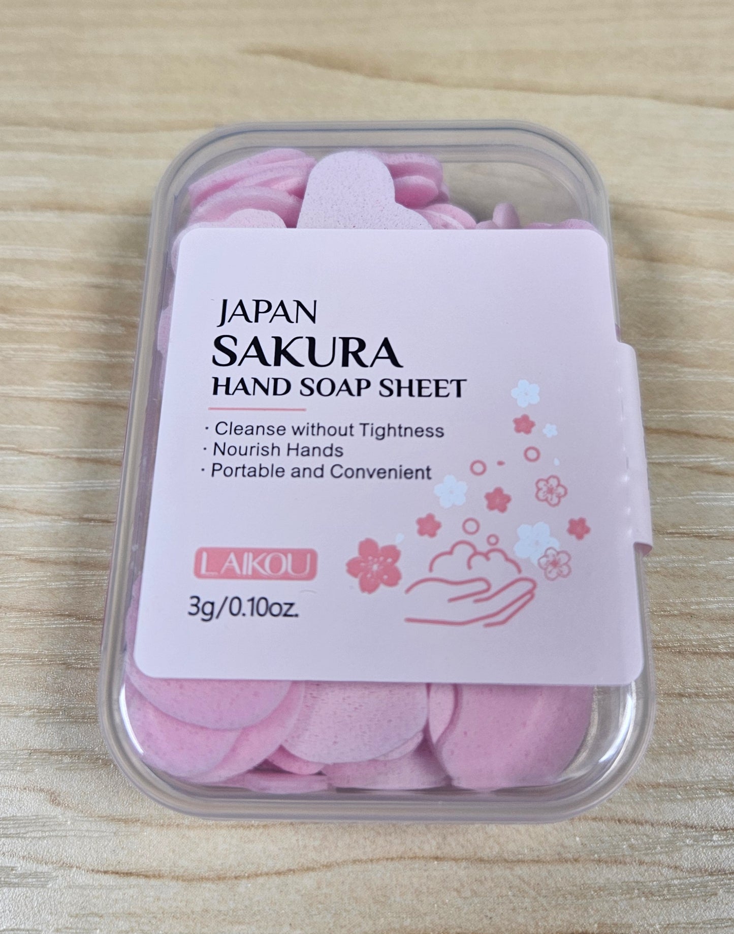 Laikou Sakura, Milk, and Vitamin C Hand Soap Petals Set