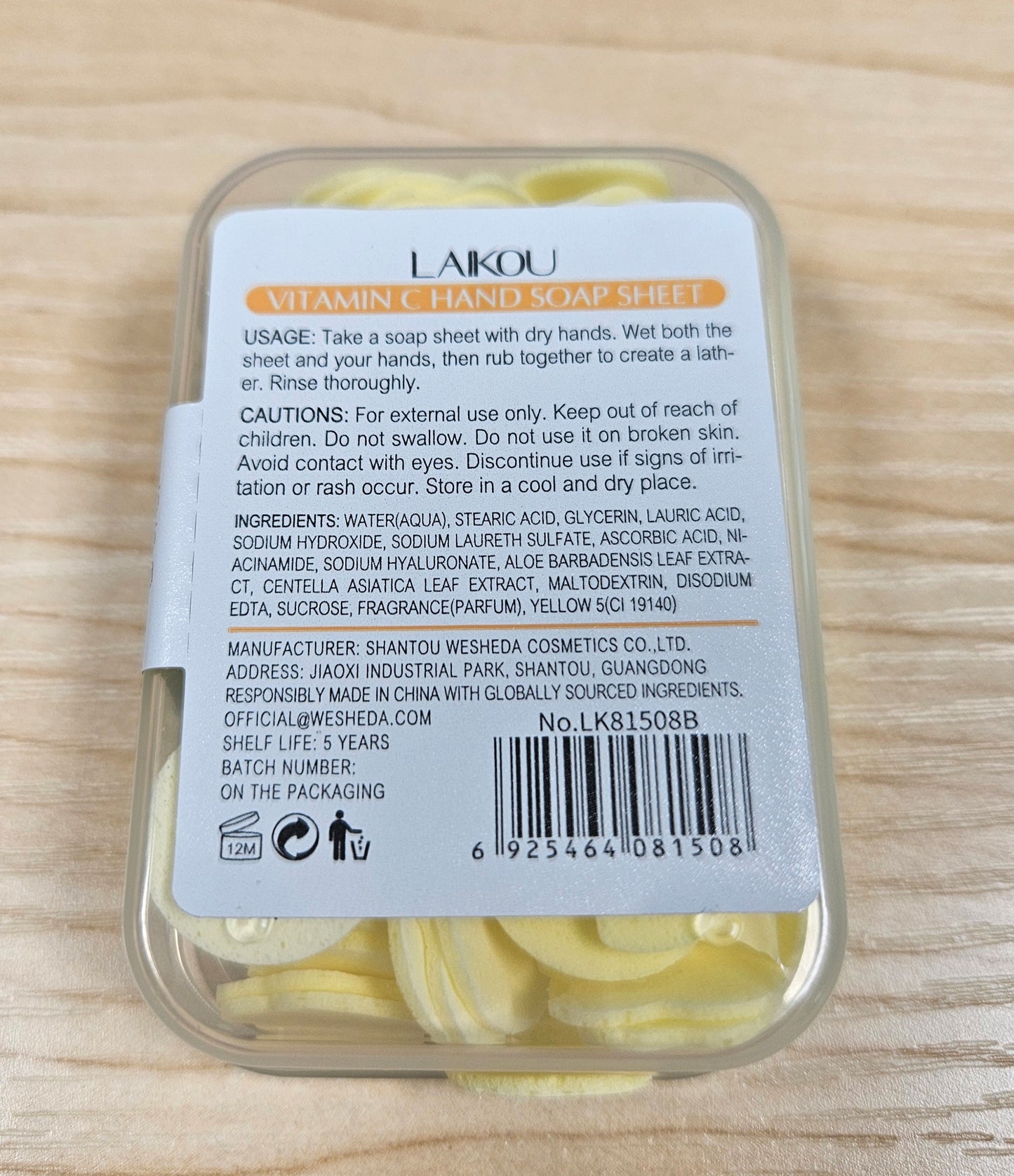 Laikou Sakura, Milk, and Vitamin C Hand Soap Petals Set
