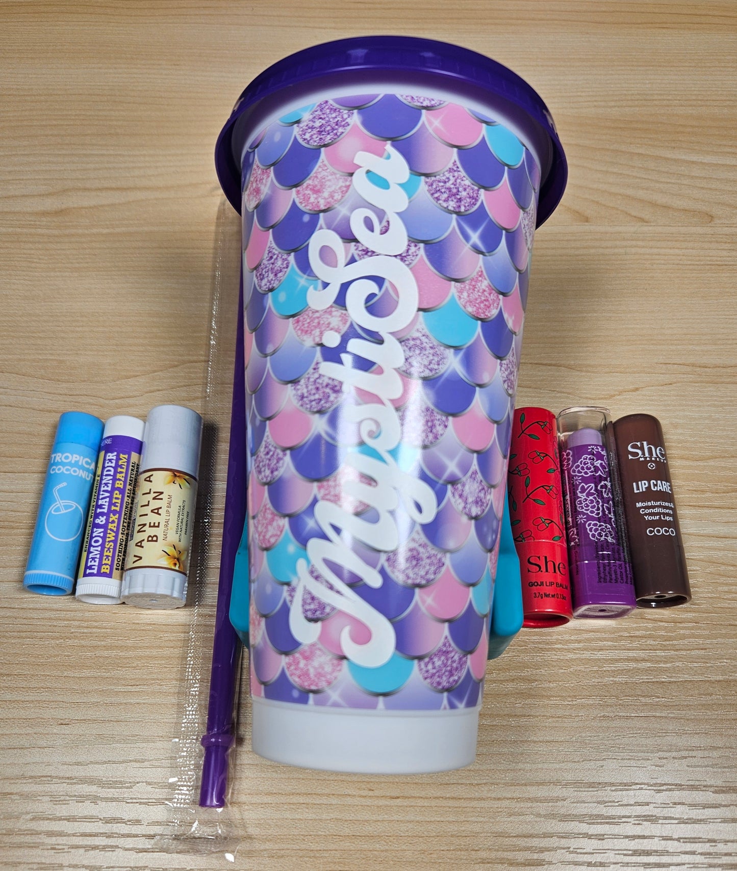 Mermaid Sips & Lips Cup Bundles (Self-Pick)