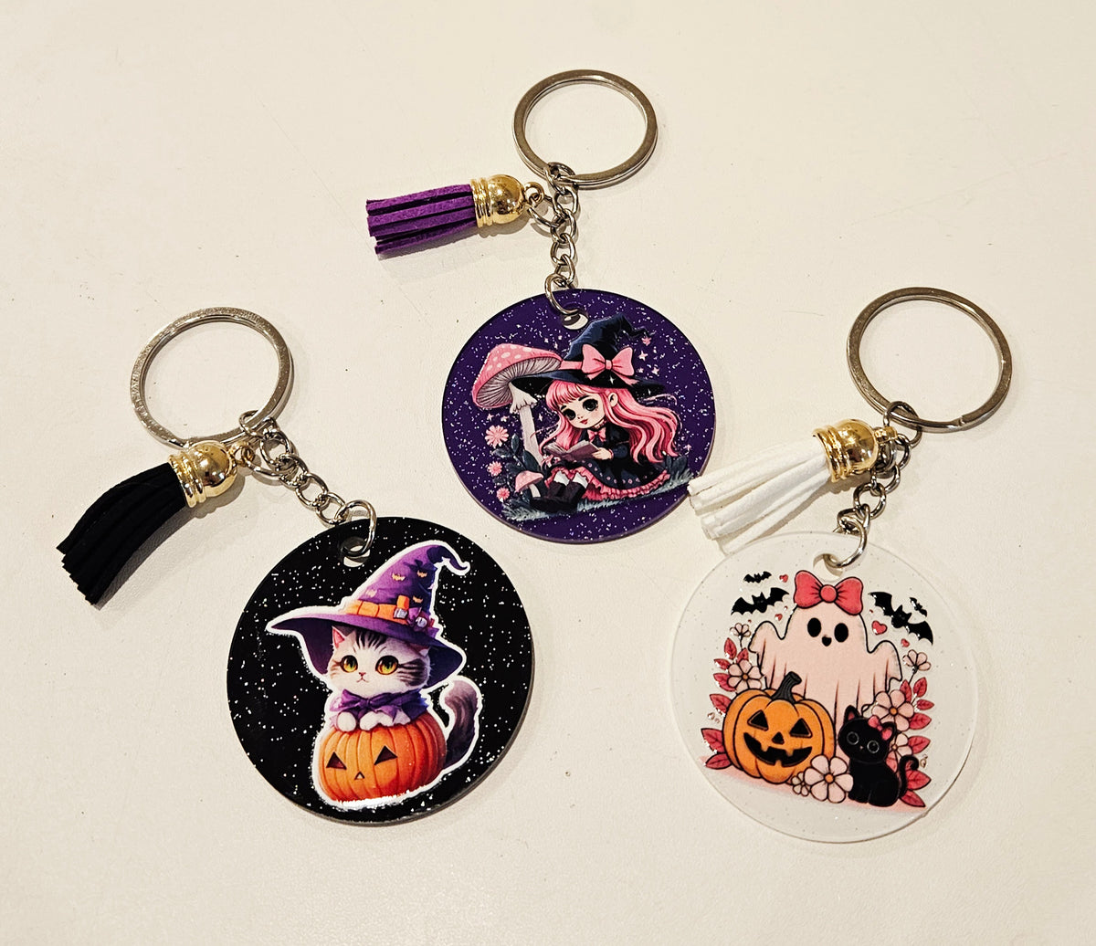 Wickedly Cute Tassel Keychains