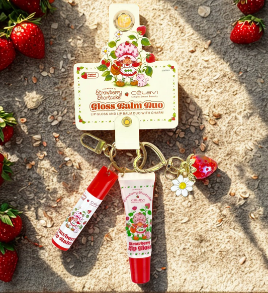 Celavi Strawberry Shortcake Gloss Balm Duo