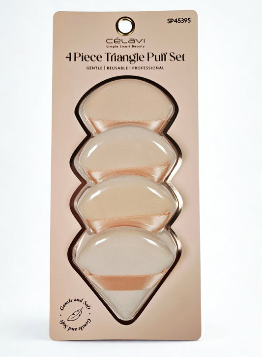 Celavi 4pc Triangle Puff Set