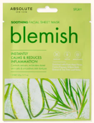 Absolute Blemish Soothing Facial Sheet Mask