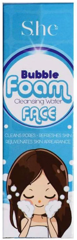 SHE Bubble Foam Face Cleansing Water-Coconut Scented