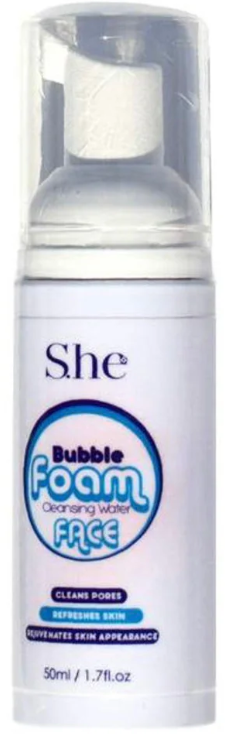 SHE Bubble Foam Face Cleansing Water-Coconut Scented