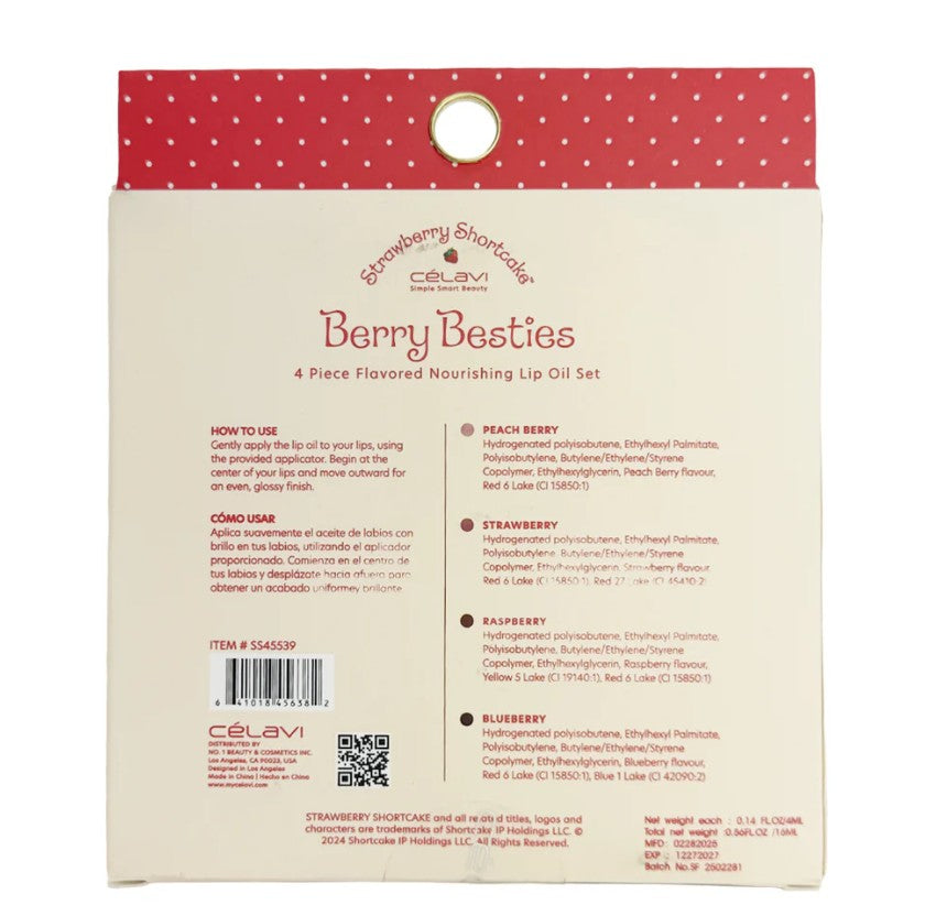 Celavi Strawberry Shortcake Berry Besties Lip Oil Set