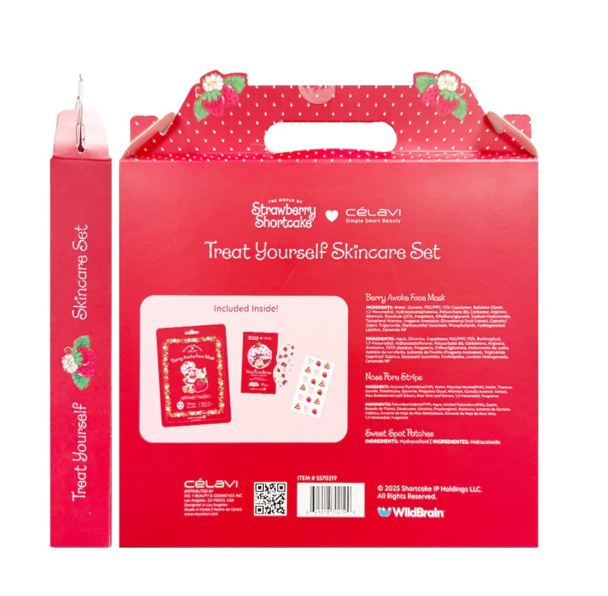 Strawberry Shortcake x Celavi Treat Yourself Skincare Set