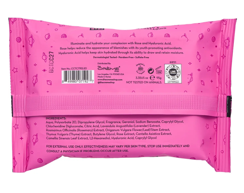 The Creme Shop Makeup Remover Wipes