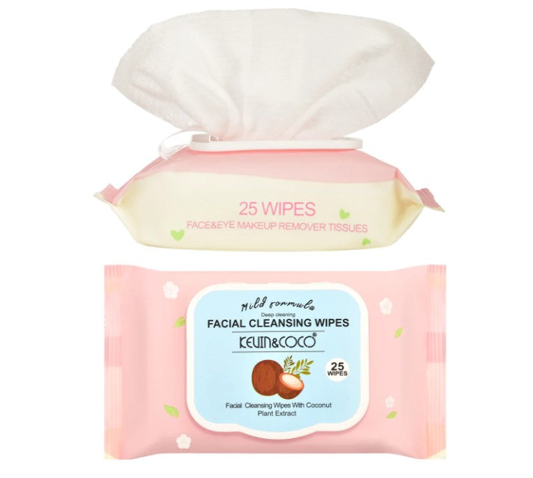 Kevin & Coco Facial Cleanser Makeup Remover Wipes