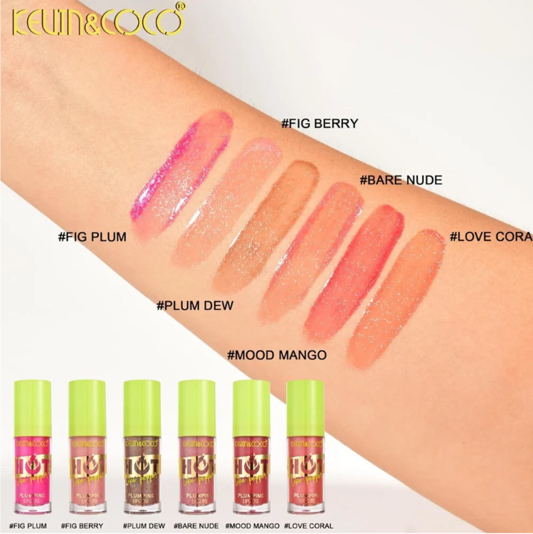kevin c cucumber lips & Coco Hot Like Pepper Plumping Lip Gloss – MystiSea Beauty skin perfecting cream Goûts:thé glacé au citron peptide ipamorelin cjc 1295