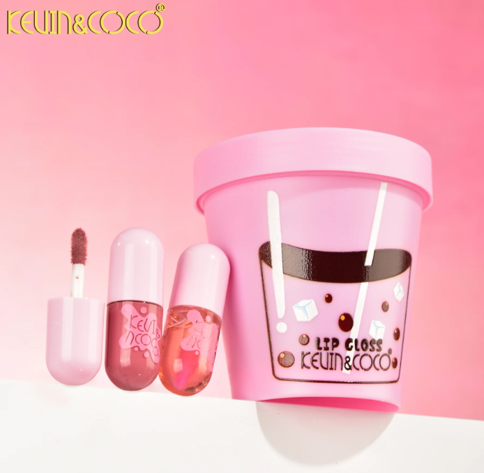 Kevin  & Coco Milk Tea Boba 6-Piece Lip Oil