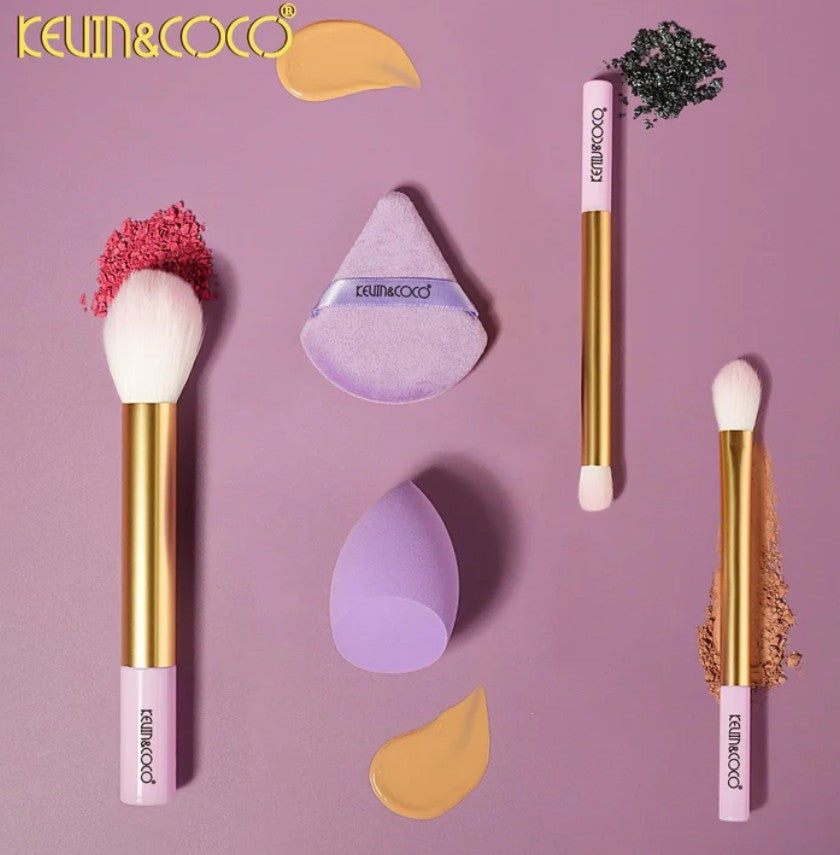 Kevin & Coco Phantom Violet Light Flow Makeup Brush Set