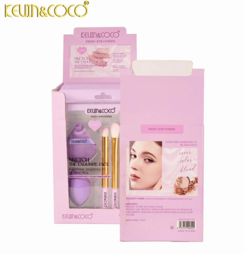 Kevin & Coco Phantom Violet Light Flow Makeup Brush Set