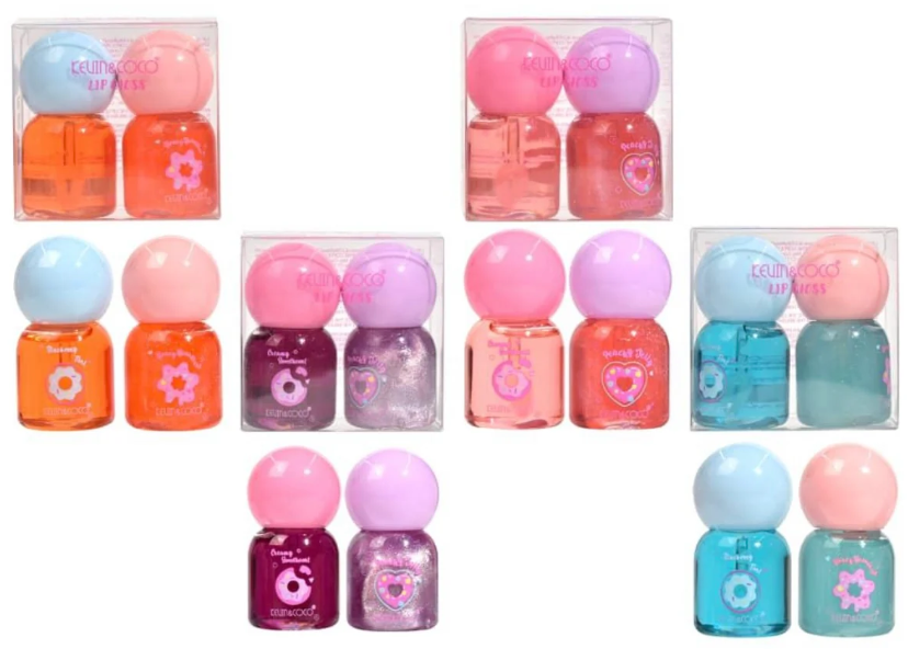 Kevin & Coco Sweet Berry Lip Gloss Duo Set