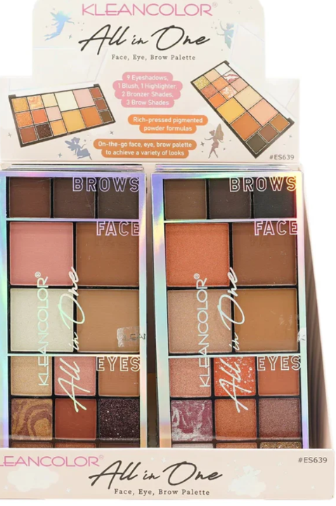 Kleancolor - All In One Face, Eye, Brow Palette