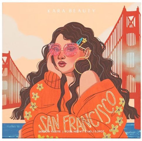 KARA BEAUTY California Girls Eyeshadow Palette - SAN FRANCISCO