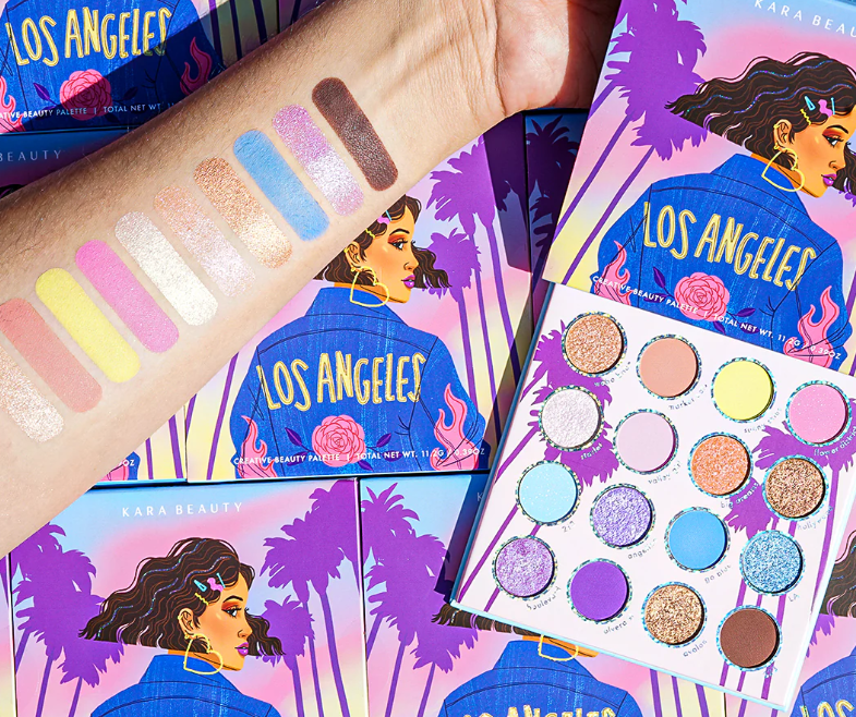 KARA BEAUTY California Girls Eyeshadow Palette - LOS ANGELES