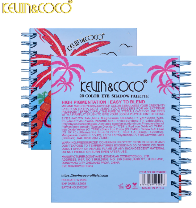 Kevin and Coco Eyeshadow Palette - Sand Beach