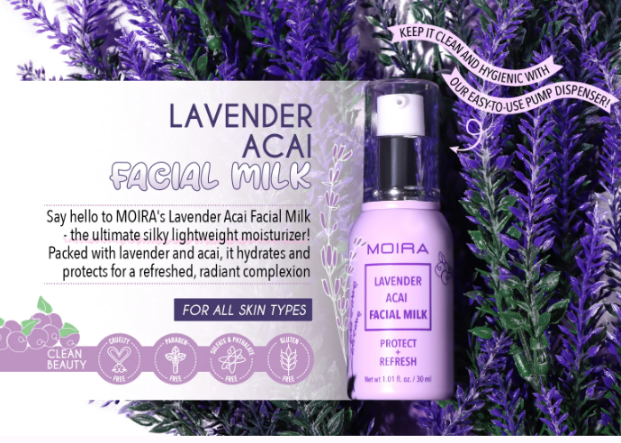 Moira Lavender Acai Facial Milk