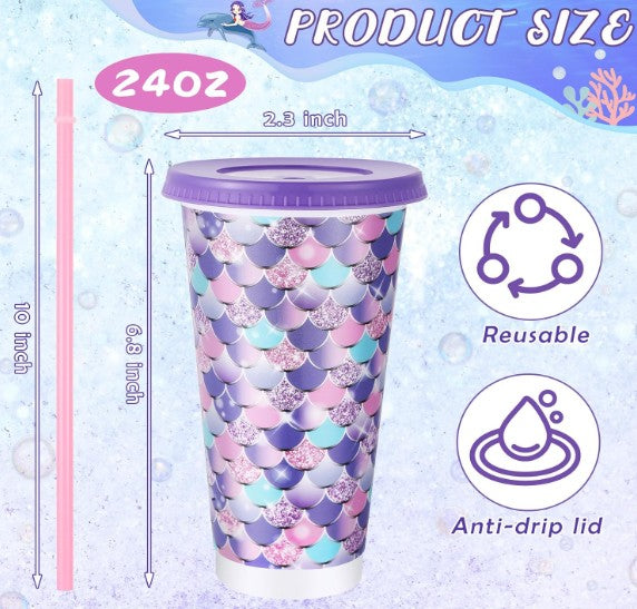 Mermaid Sips & Lips Cup Bundles (Self-Pick)