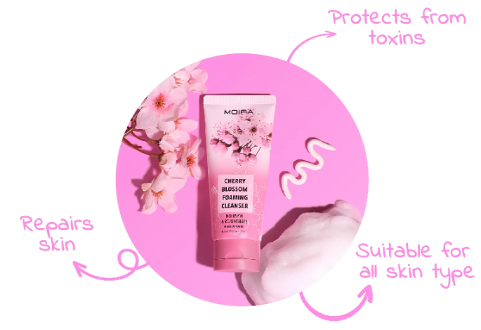 Moira - Foaming Cleanser - Cherry Blossom