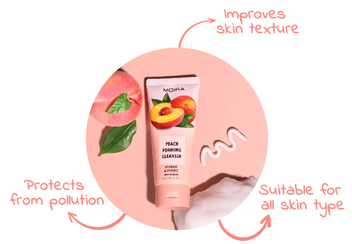 Moira - Foaming Cleanser - Peach