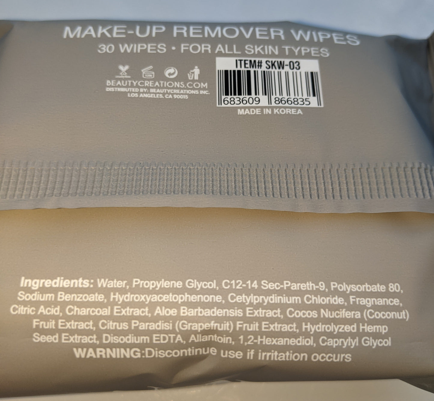 Beauty Creations SKIN Makeup Remover Wipes