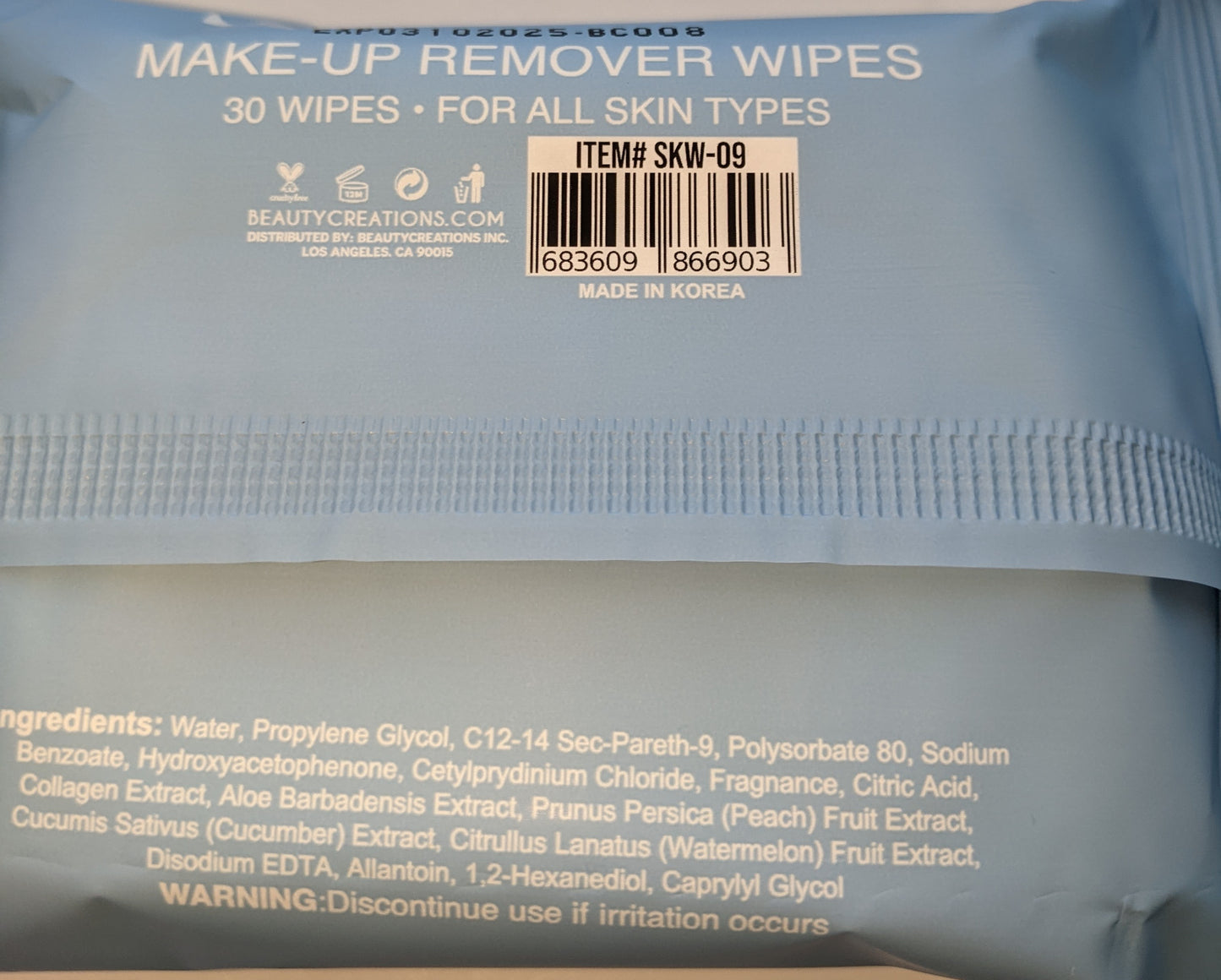 Beauty Creations SKIN Makeup Remover Wipes