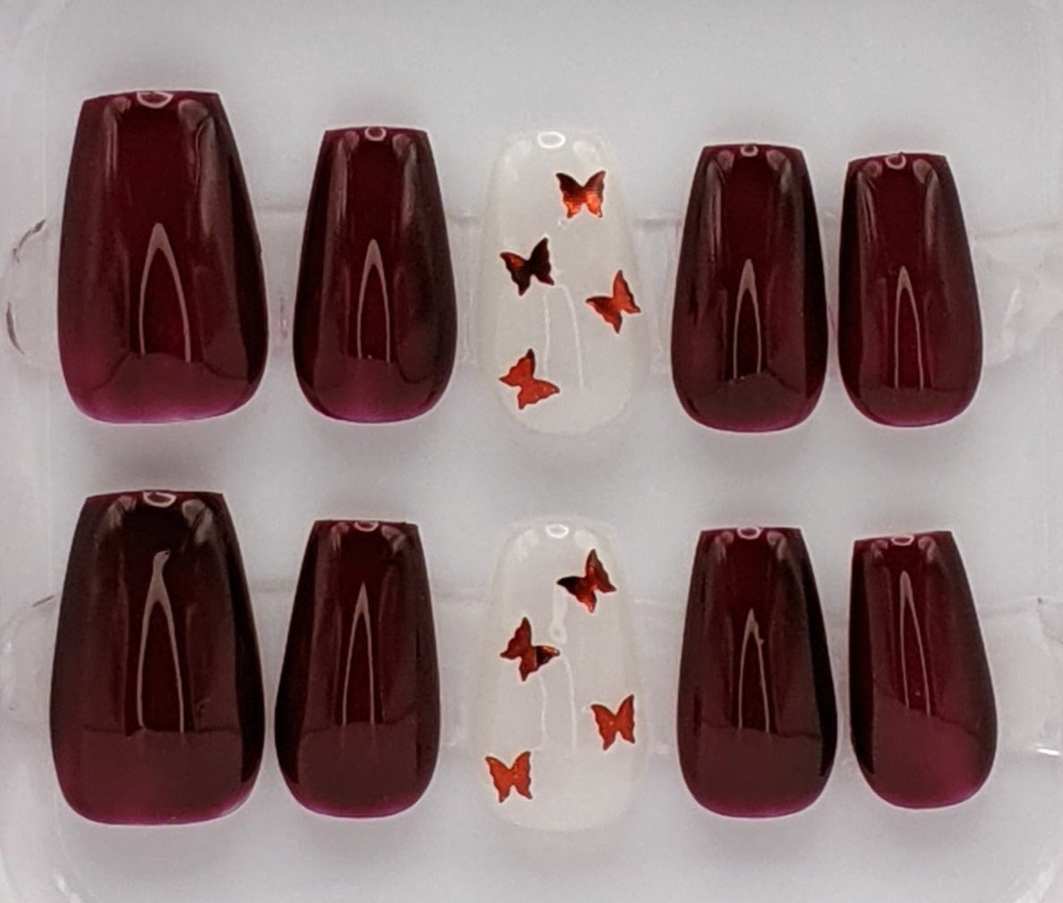 Fall Flutters Nail Design