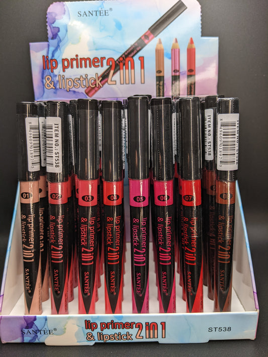 Santee 2 in 1 Lip Primer & Lipstick