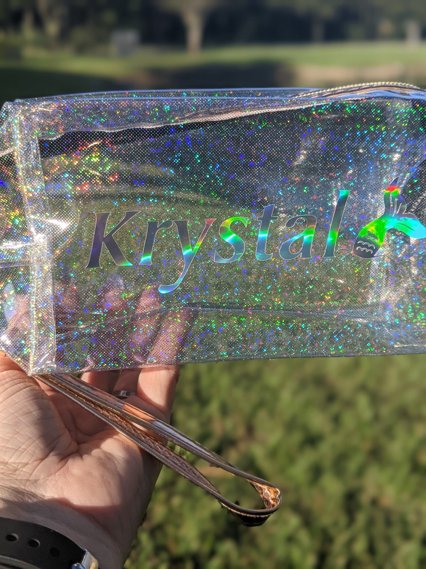 Personalized Shimmer Cosmetic Bag